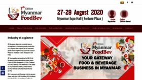 What Myanmarfoodbev.com website looked like in 2019 (4 years ago)
