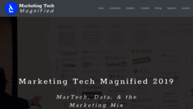 What Martechmagnified.com website looked like in 2019 (4 years ago)