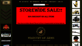 What Ministry-of-arms.com website looked like in 2019 (4 years ago)