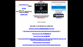What Militarycac.org website looked like in 2019 (4 years ago)