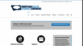 What Montanahealthanswers.com website looked like in 2019 (4 years ago)