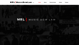 What Musicrowlaw.com website looked like in 2019 (4 years ago)