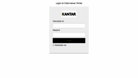 What Myinterviewerportal.kantar.com website looked like in 2019 (4 years ago)