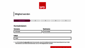 What Mitgliedwerden.spd.de website looked like in 2019 (4 years ago)