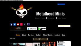 What Metalheadminis.com website looked like in 2019 (4 years ago)