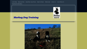 What Markaydogtraining.com website looked like in 2019 (4 years ago)