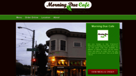 What Morningduecafe.net website looked like in 2019 (4 years ago)