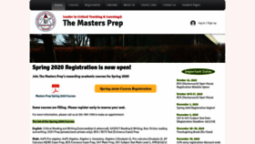 What Mastersprep.org website looked like in 2019 (4 years ago)