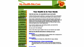 What My-health-site.com website looked like in 2019 (4 years ago)