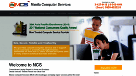 What Manilacomputerservices.com website looked like in 2019 (4 years ago)