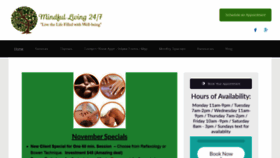 What Mindfulliving247.com website looked like in 2019 (4 years ago)