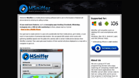 What Msniffer.com website looked like in 2019 (4 years ago)