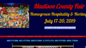 What Madisoncountyfairva.com website looked like in 2019 (4 years ago)