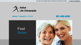 What Myactivelifechiro.com website looked like in 2019 (4 years ago)