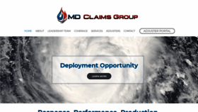 What Mdclaimsgroup.com website looked like in 2019 (4 years ago)