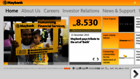 What Maybank.com website looked like in 2019 (4 years ago)