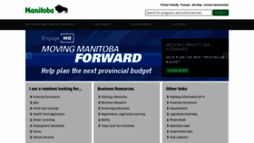 What Manitoba.ca website looked like in 2019 (4 years ago)