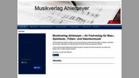 What Musikverlag-ahlemeyer.de website looked like in 2019 (4 years ago)