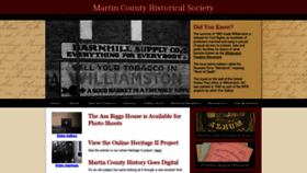 What Martincountynchistory.com website looked like in 2019 (4 years ago)