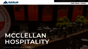 What Mcclellanhospitality.com website looked like in 2019 (4 years ago)
