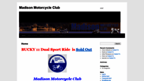 What Madisonmotorcycleclub.org website looked like in 2019 (4 years ago)