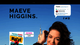 What Maevehiggins.com website looked like in 2019 (4 years ago)