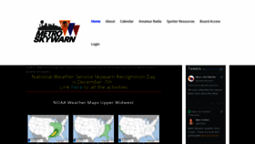 What Metroskywarn.org website looked like in 2019 (4 years ago)