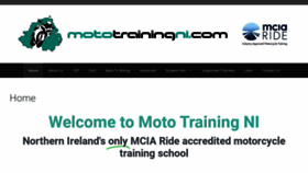 What Mototrainingni.com website looked like in 2019 (4 years ago)