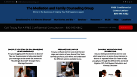 What Mediationandcounseling.com website looked like in 2019 (4 years ago)