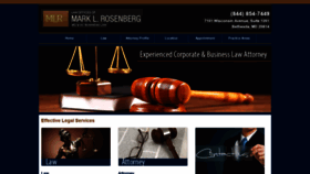 What Marklrosenberglaw.com website looked like in 2019 (4 years ago)