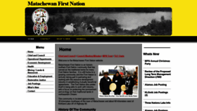 What Matachewanfirstnation.com website looked like in 2019 (4 years ago)