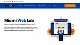 What Miamiweblab.com website looked like in 2019 (4 years ago)
