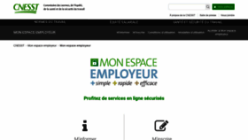 What Monespaceemployeur.ca website looked like in 2019 (4 years ago)