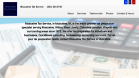 What Muscatinetaxservice.com website looked like in 2019 (4 years ago)