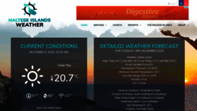 What Malteseislandsweather.com website looked like in 2019 (4 years ago)