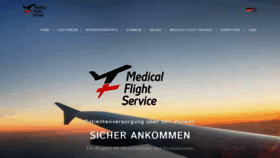 What Medical-flight-service.de website looked like in 2019 (4 years ago)