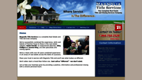 What Magnoliatitle.net website looked like in 2019 (4 years ago)