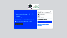 What Moodle.covenantuniversity.edu.ng website looked like in 2019 (4 years ago)