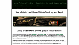 What Mooreautomotive.co.uk website looked like in 2019 (4 years ago)