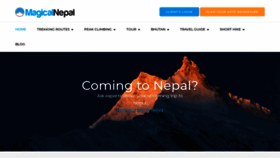 What Magicalnepal.com website looked like in 2019 (4 years ago)