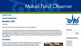 What Mutualfundobserver.com website looked like in 2019 (4 years ago)