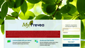 What Myprevea.com website looked like in 2019 (4 years ago)
