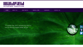 What Mindfieldresources.com website looked like in 2019 (4 years ago)
