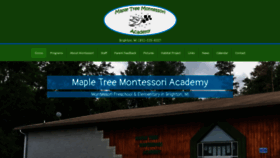 What Mapletreemontessori.com website looked like in 2019 (4 years ago)
