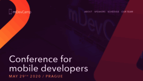 What Mdevcamp.eu website looked like in 2019 (5 years ago)