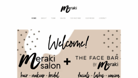 What Meraki-salon.com website looked like in 2019 (4 years ago)