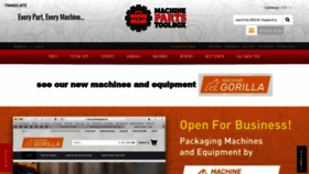 What Machinepartstoolbox.com website looked like in 2019 (4 years ago)