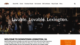 What Mainstreetlexington.org website looked like in 2019 (4 years ago)