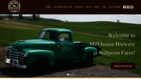 What Milkhousebrewery.com website looked like in 2019 (4 years ago)