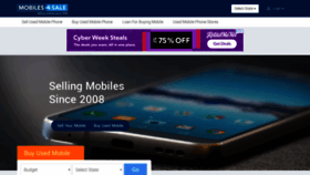What Mobiles4sale.in website looked like in 2019 (4 years ago)